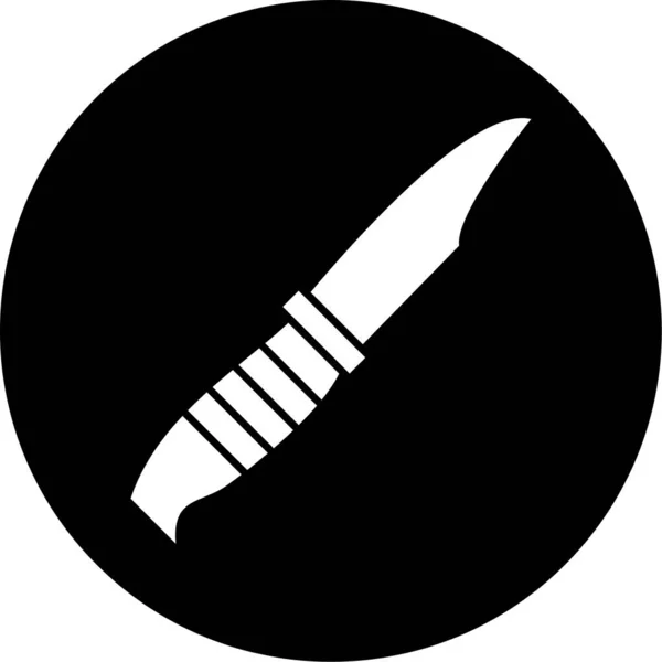 Messer Ikone Trendigen Stil — Stockvektor