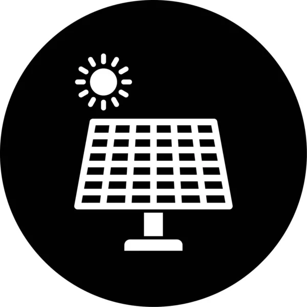 Ilustracja Wektorowa Ikony Energii Słonecznej — Wektor stockowy