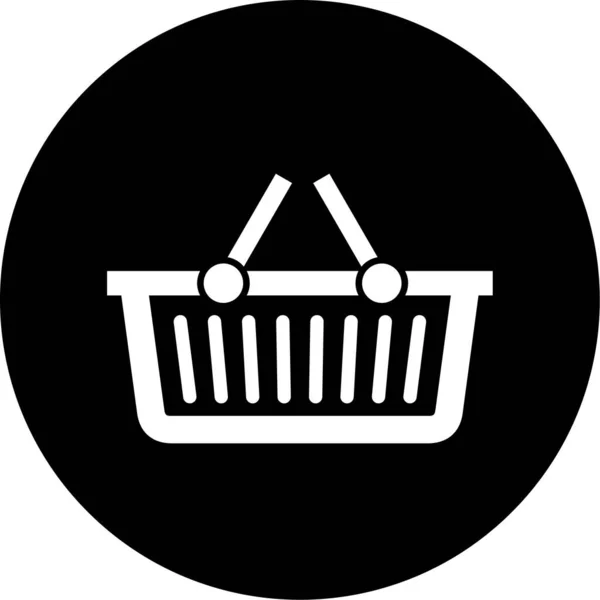 Ikona Koszyka Zakupów Ilustracja Wektora — Wektor stockowy