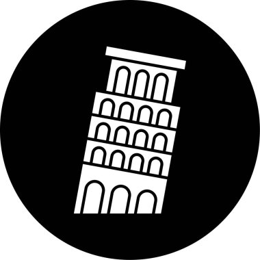 Sidik kulesi simgesi modada izole edilmiş arkaplan