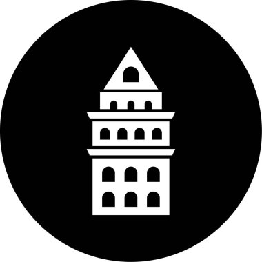 Modern yapı simgesinin vektör illüstrasyonu