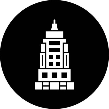 Modern yapı simgesinin vektör illüstrasyonu