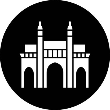 Modern yapı simgesinin vektör illüstrasyonu