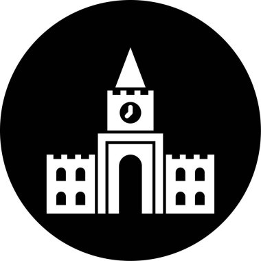 Bina. Web simgesi basit tasarım