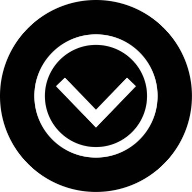 ok simgesinin vektör illüstrasyonu