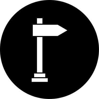 Yön ok simgesinin vektör illüstrasyonu