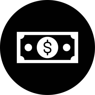 Para için. Web simgesi basit illüstrasyon