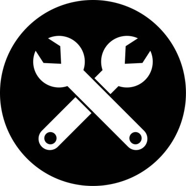 Bir anahtar simgesinin vektör çizimi