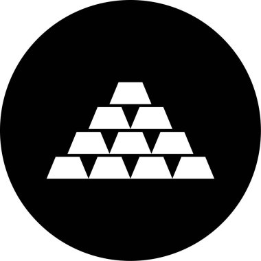 Bir piramit simgesinin vektör çizimi