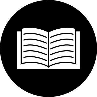 kitap simgesi, vektör illüstrasyonu
