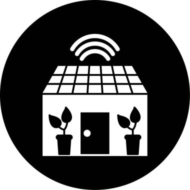 Bir bitki simgesinin vektör illüstrasyonu