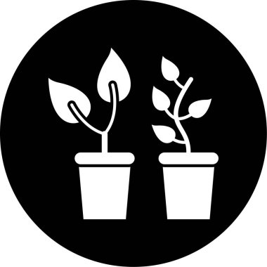 bitki simgesi vektör illüstrasyonu