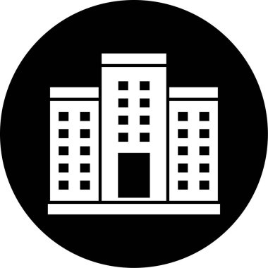 Modern yapı simgesinin vektör illüstrasyonu