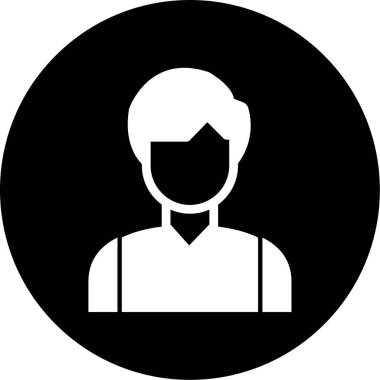 kullanıcı. Web simgesi basit illüstrasyon