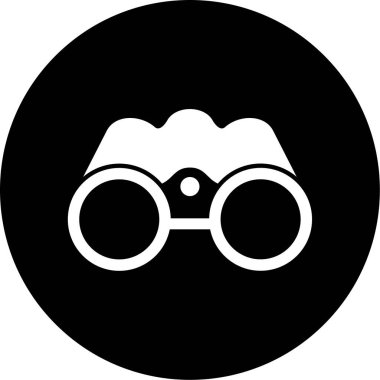 Dürbün. Web simgesi basit tasarım