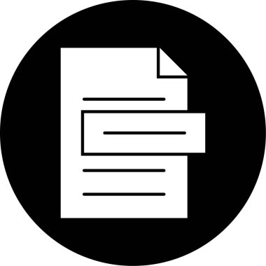 dosya biçimi simgesi, vektör illüstrasyonu