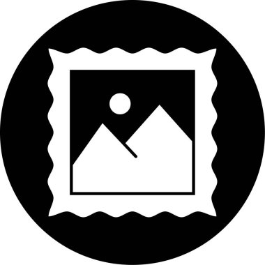 fotoğraf simgesi, vektör illüstrasyonu