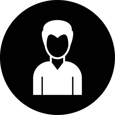 İnsan simgesinin vektör illüstrasyonu