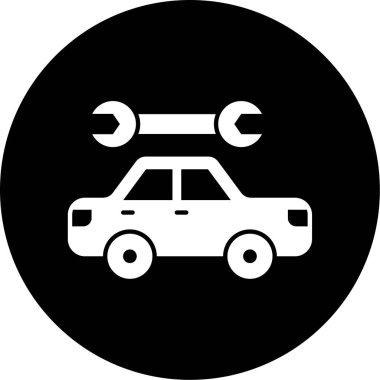 araba simgesi, vektör illüstrasyonu