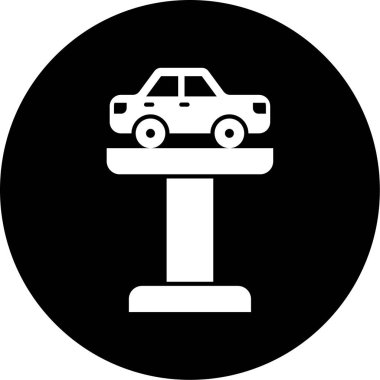 araba simgesi, vektör illüstrasyonu