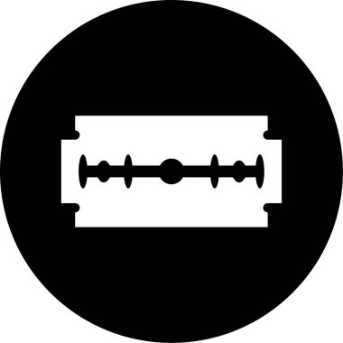 Bir jilet simgesinin vektör illüstrasyonu