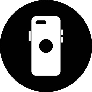 Cep telefonu. Web simgesi vektör illüstrasyonu