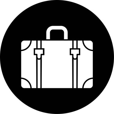 evrak çantası web simgesi basit illüstrasyon