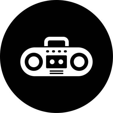 Bir müzik simgesinin vektör illüstrasyonu