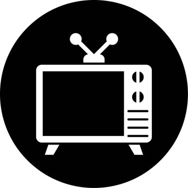 TV web simgesi basit illüstrasyon