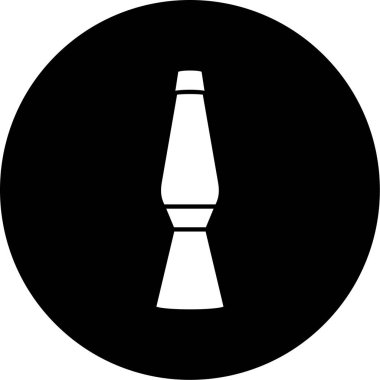 Bir lamba simgesinin vektör illüstrasyonu