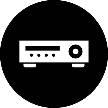 Projektör. Web simgesi basit tasarım