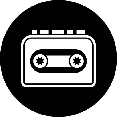 kaset, müzik, ses, aygıt, multimedya çizgi simgesi
