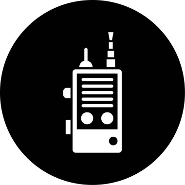 Bir telsiz konuşma simgesinin vektör çizimi