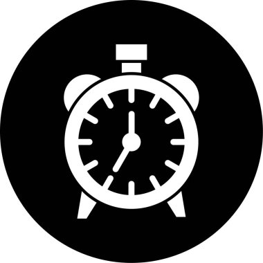 Saat. Web simgesi basit illüstrasyon