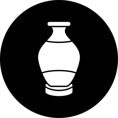 Modern vazo simgesinin vektör illüstrasyonu