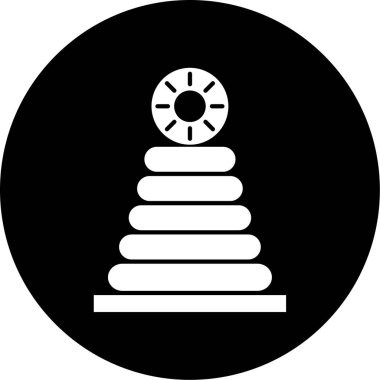 Oyuncak simgesinin vektör illüstrasyonu