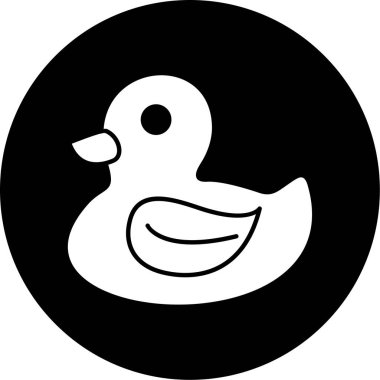 ördek simgesi vektör illüstrasyonu