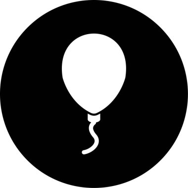 Tek balon simgesinin vektör illüstrasyonu