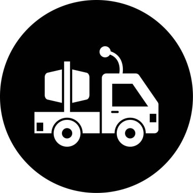 Kamyon simgesinin vektör illüstrasyonu