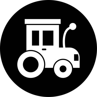 Bir traktör simgesinin illüstrasyonu