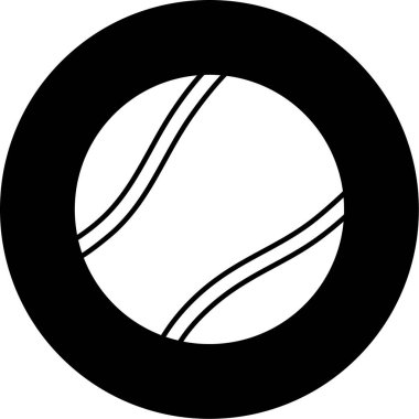 Bir basketbol topu simgesinin vektör çizimi