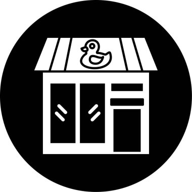 Dükkan. Web simgesi basit tasarım