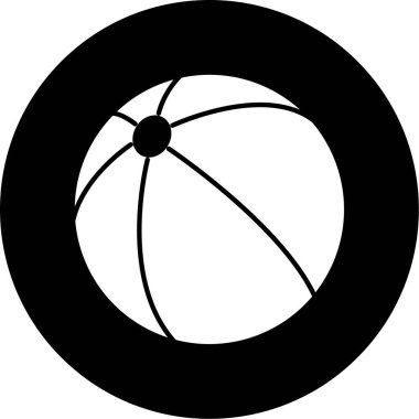 Bir basketbol topunun vektör çizimi