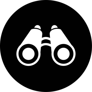 trend biçimi izole edilmiş arkaplanda dürbün simgesi