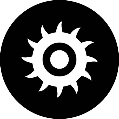 Güneş Simgesi Vektör illüstrasyonu