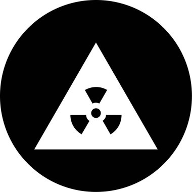 vektör radyasyon simgesi