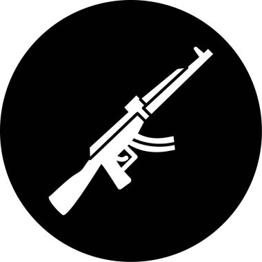 Bir silah simgesinin vektör illüstrasyonu
