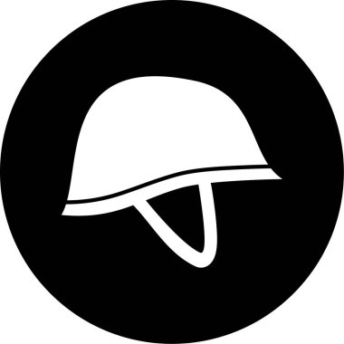 Kask simgesi vektör illüstrasyonu