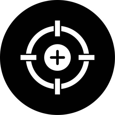 Hedef. Web simgesi basit illüstrasyon