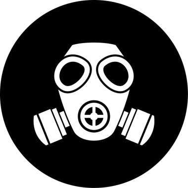 yüz maskesi simgesi, vektör illüstrasyonu